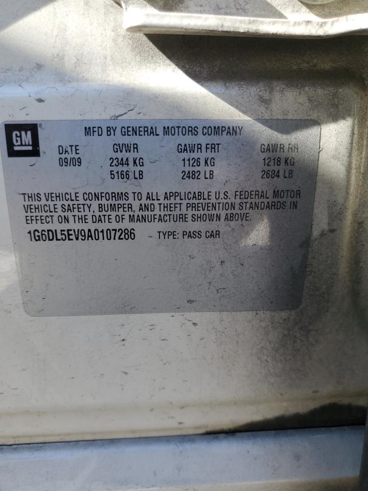 2010 Cadillac Cts Performance Collection VIN: 1G6DL5EV9A0107286 Lot: 92651105