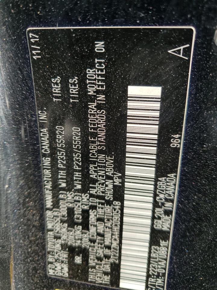 2017 Lexus Rx 350 Base VIN: 2T2ZZMCA4HC090548 Lot: 91860775