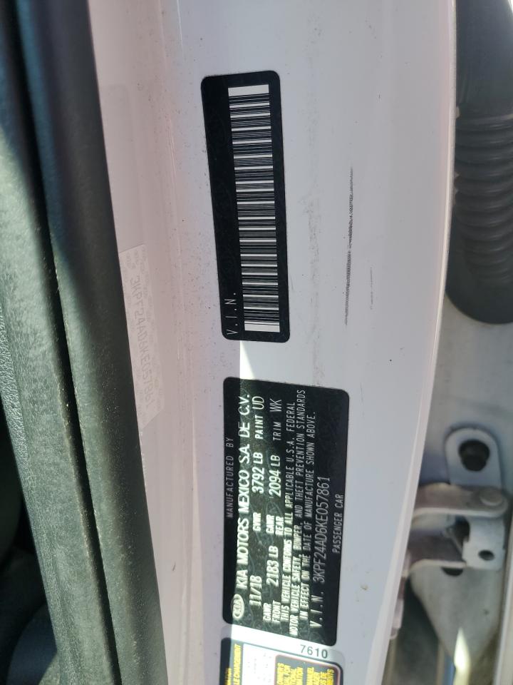 2019 Kia Forte Fe VIN: 3KPF24AD6KE057861 Lot: 91097955