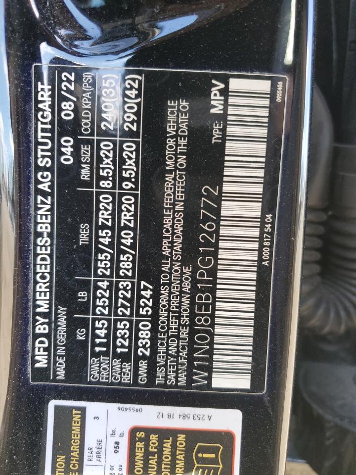 2023 Mercedes-Benz Glc Coupe 300 4Matic VIN: W1N0J8EB1PG126772 Lot: 92527995