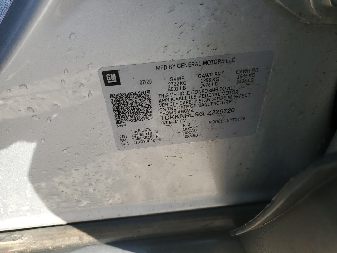 2020 GMC Acadia Sle VIN: 1GKKNRLS6LZ225720 Lot: 92598835