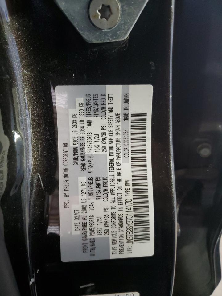 2007 Mazda Cx-9 VIN: JM3TB28Y370114170 Lot: 91886205