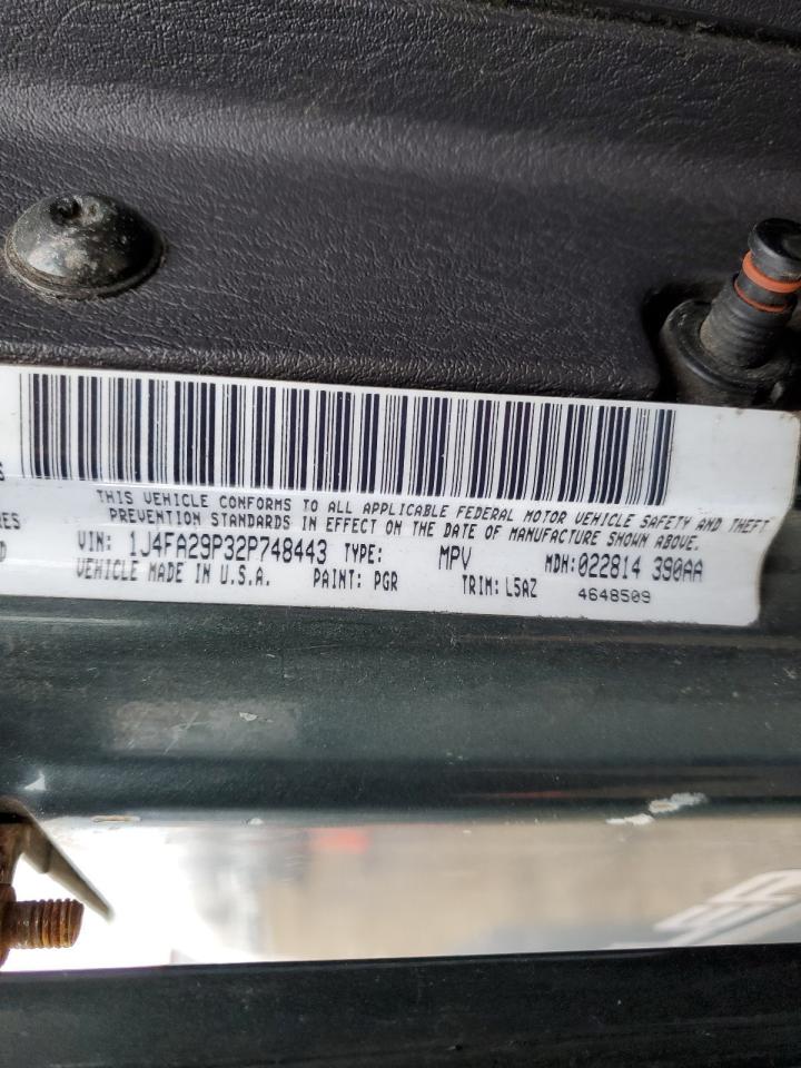 2002 Jeep Wrangler / Tj Se VIN: 1J4FA29P32P748443 Lot: 94085275