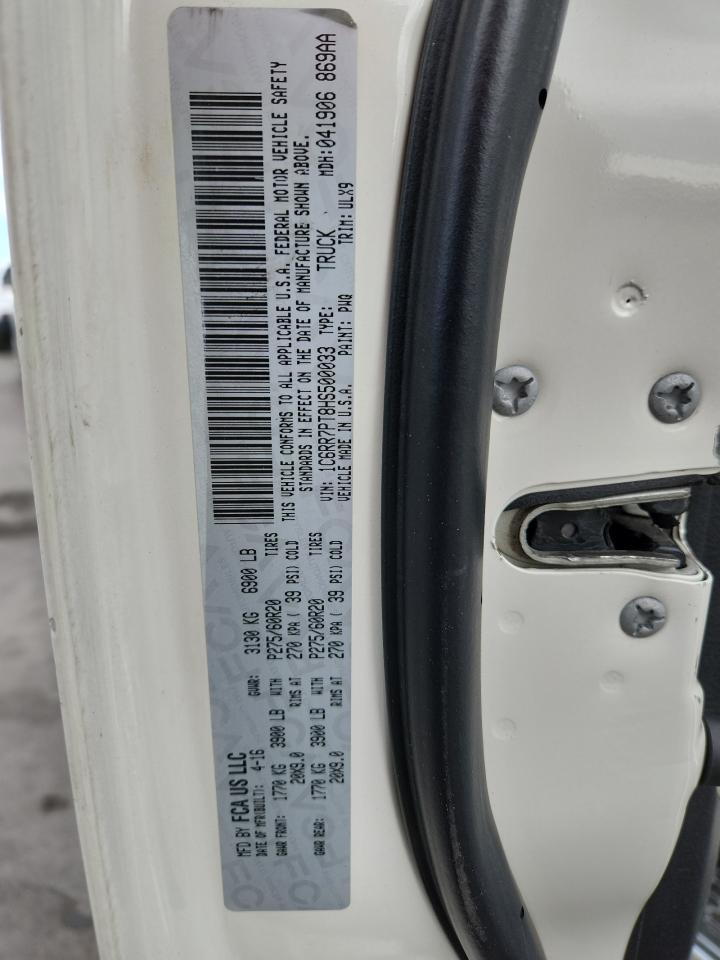 2017 Ram 1500 Longhorn VIN: 1C6RR7PT8HS500033 Lot: 92199695