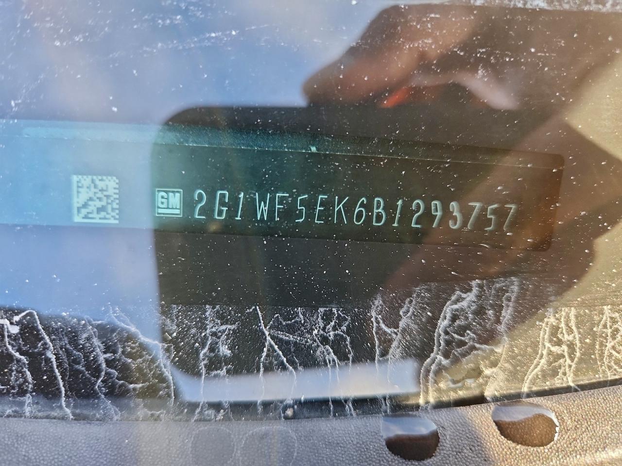 2011 Chevrolet Impala Ls VIN: 2G1WF5EK6B1293757 Lot: 93696945