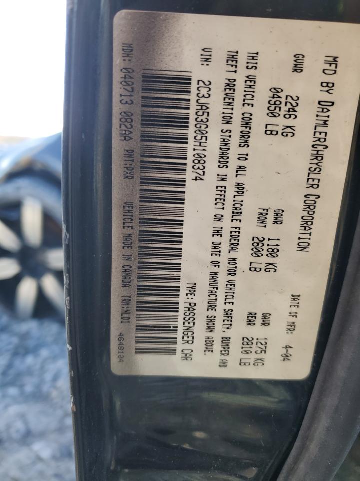 2005 Chrysler 300 Touring VIN: 2C3JA53G05H108374 Lot: 91816345