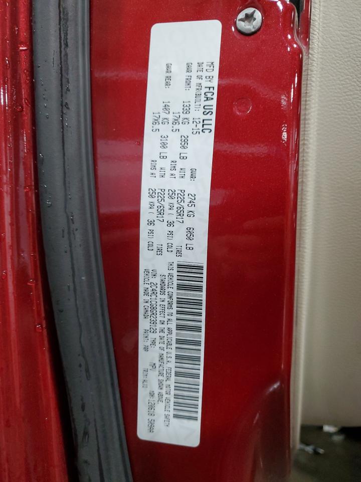 2016 Chrysler Town & Country Touring L VIN: 2C4RC1CG8GR239129 Lot: 92827605