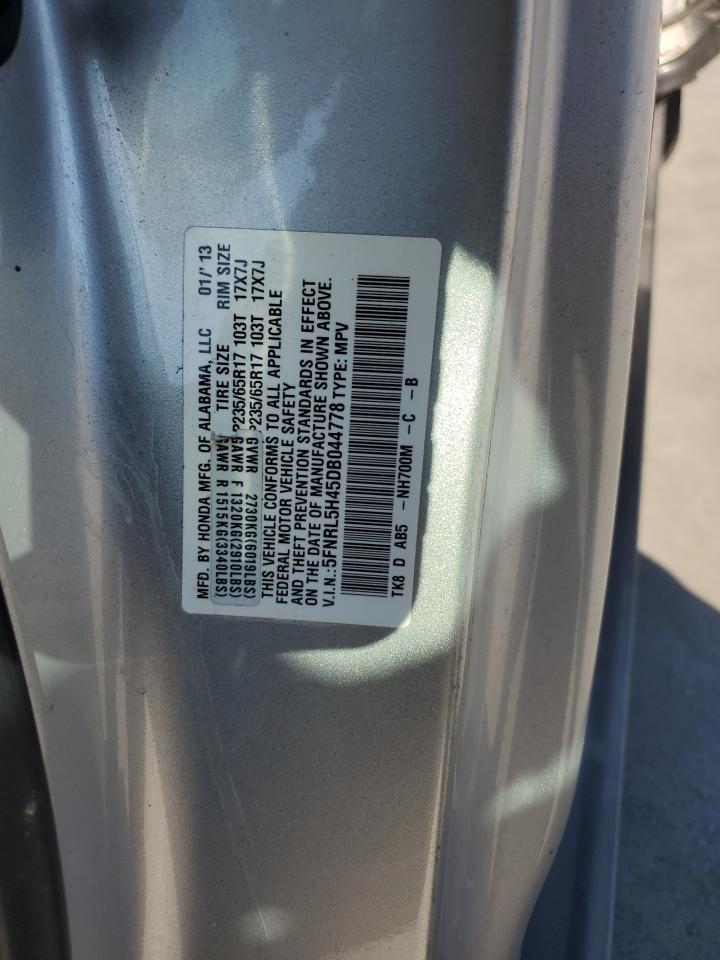 2013 Honda Odyssey Ex VIN: 5FNRL5H45DB044778 Lot: 93645605