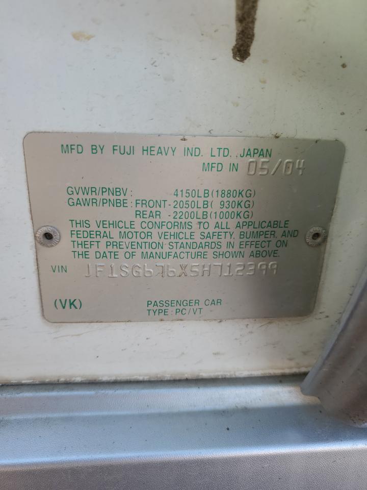 2005 Subaru Forester 2.5Xs Ll Bean VIN: JF1SG676X5H712399 Lot: 91019475