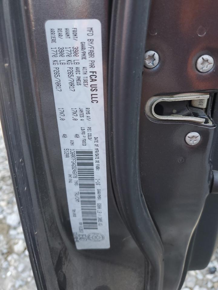 2016 Ram 1500 St VIN: 1C6RR7FG4GS246078 Lot: 91028085