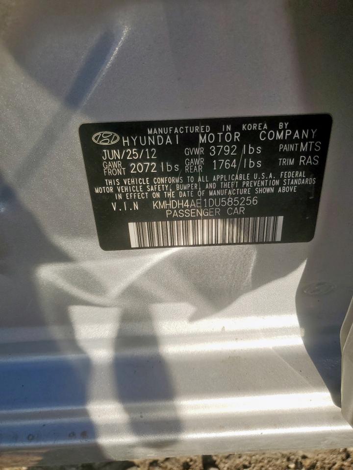 2013 Hyundai Elantra Gls VIN: KMHDH4AE1DU585256 Lot: 92605045
