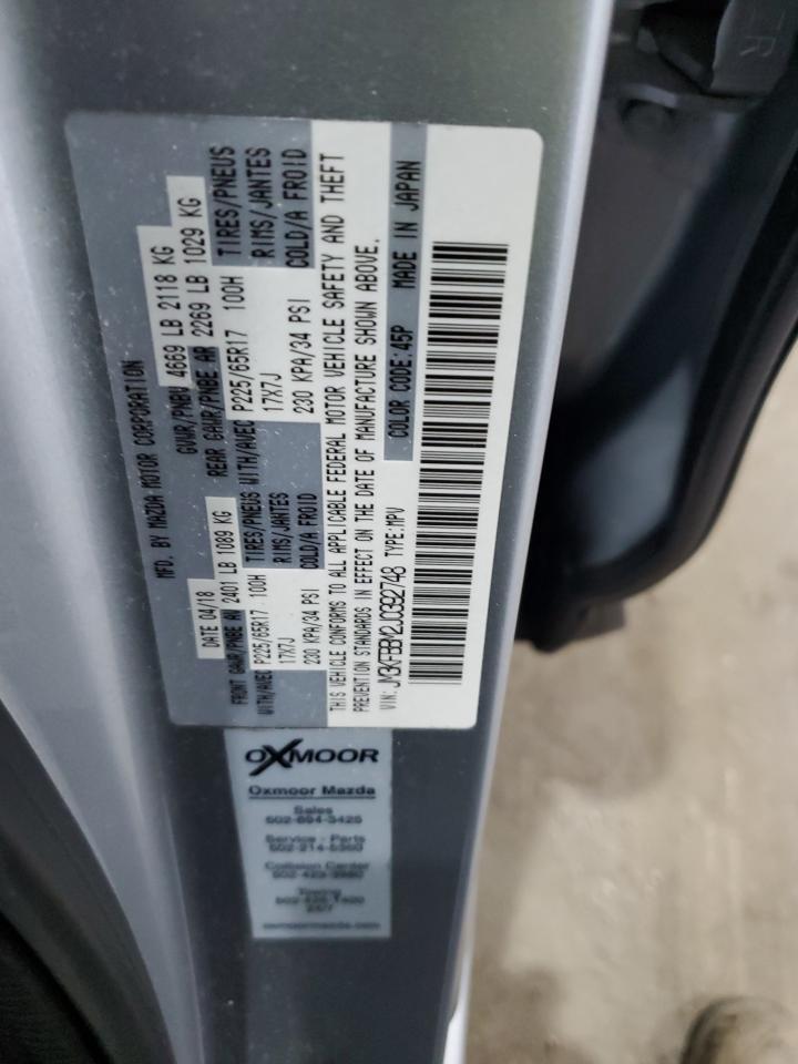 2018 Mazda Cx-5 Sport VIN: JM3KFBBM2J0392748 Lot: 92161715