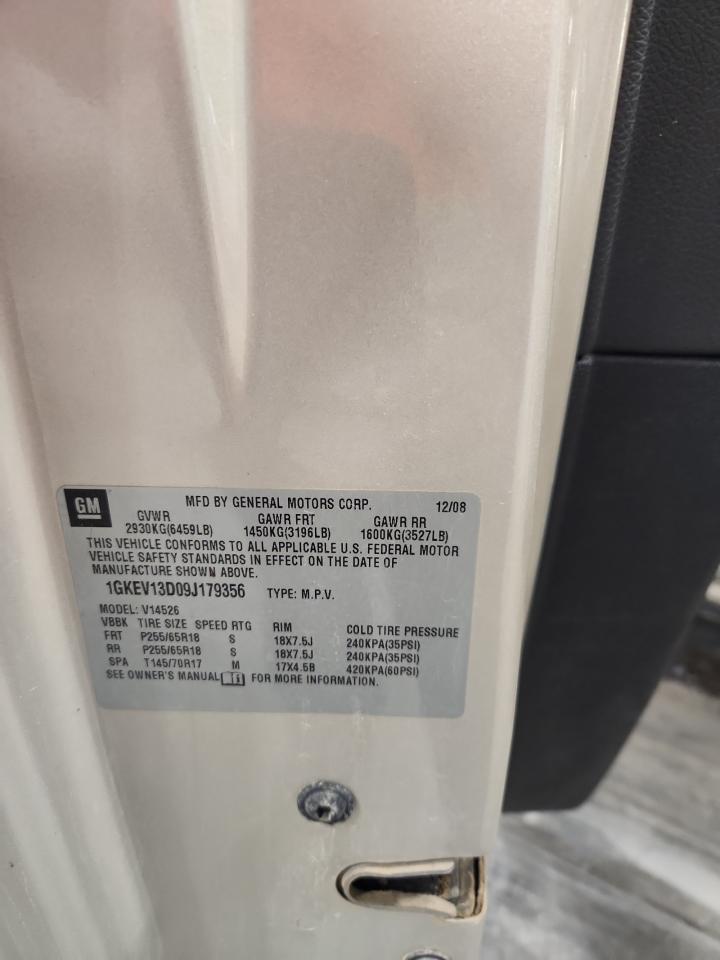 2009 GMC Acadia Sle VIN: 1GKEV13D09J179356 Lot: 93375535