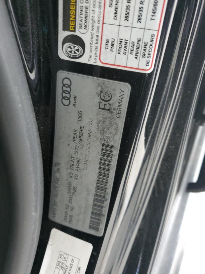 2017 Audi A7 Quattro Progressiv/Technik S Line VIN: WAU32AFC0HN011879 Lot: 92109695