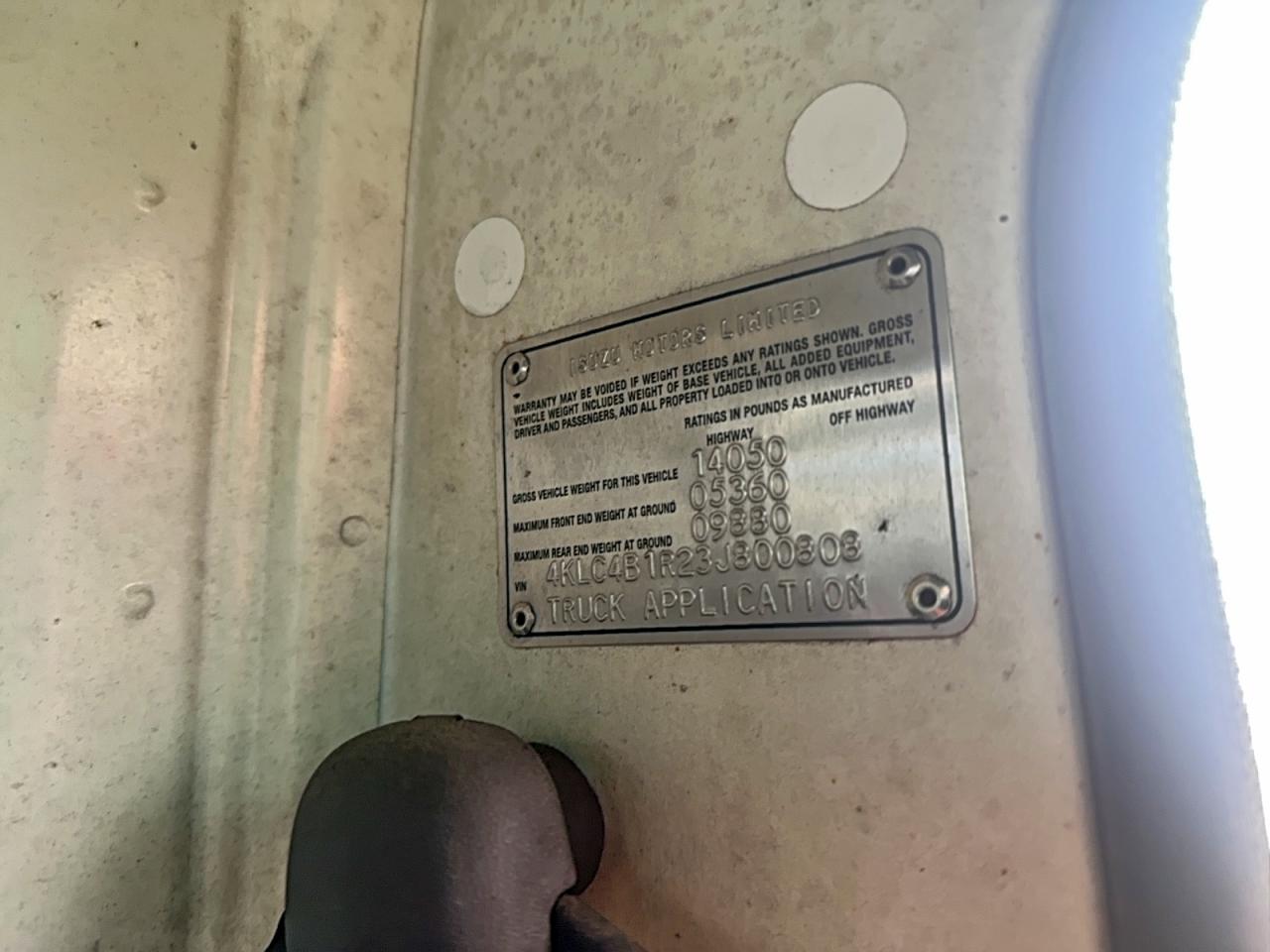 2003 Isuzu Npr VIN: 4KLC4B1R23J800808 Lot: 94298715