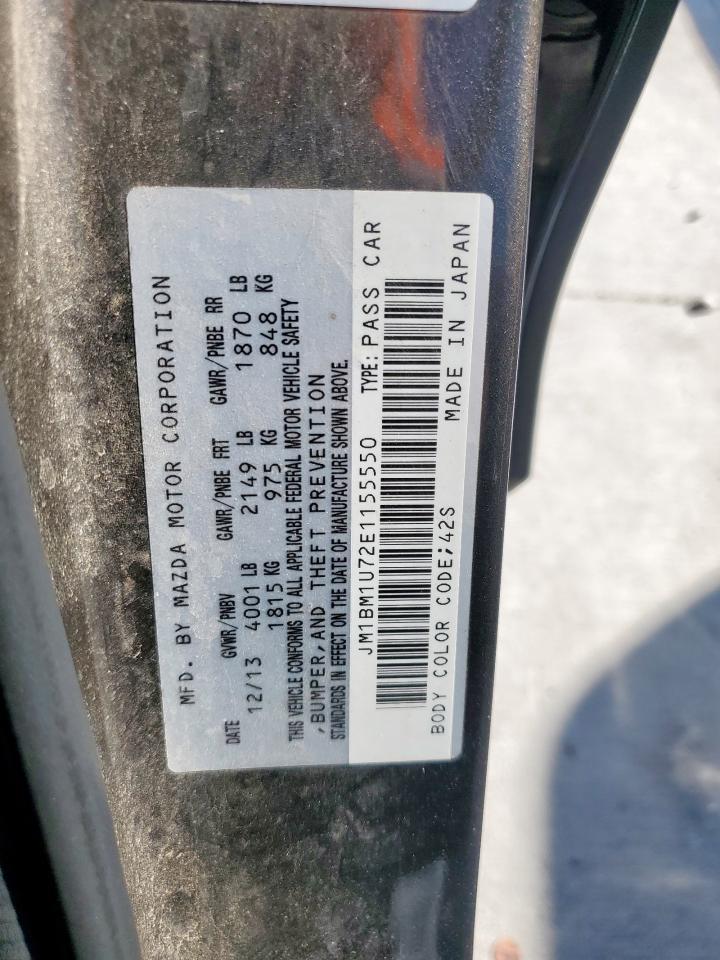 2014 Mazda 3 Sport VIN: JM1BM1U72E1155550 Lot: 92814195