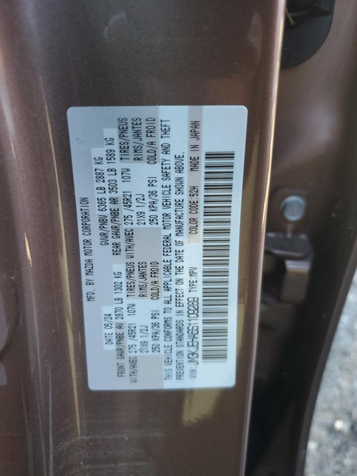 2025 Mazda Cx-70 Premium Plus VIN: JM3KJEHA6S1109289 Lot: 91240775