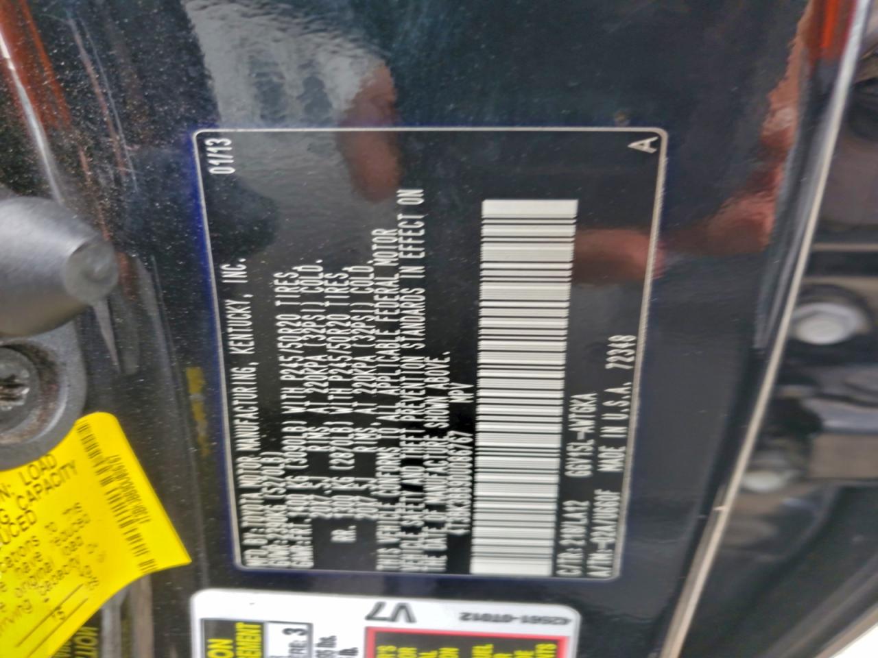 2013 Toyota Venza Le VIN: 4T3BK3BB9DU086767 Lot: 94273575