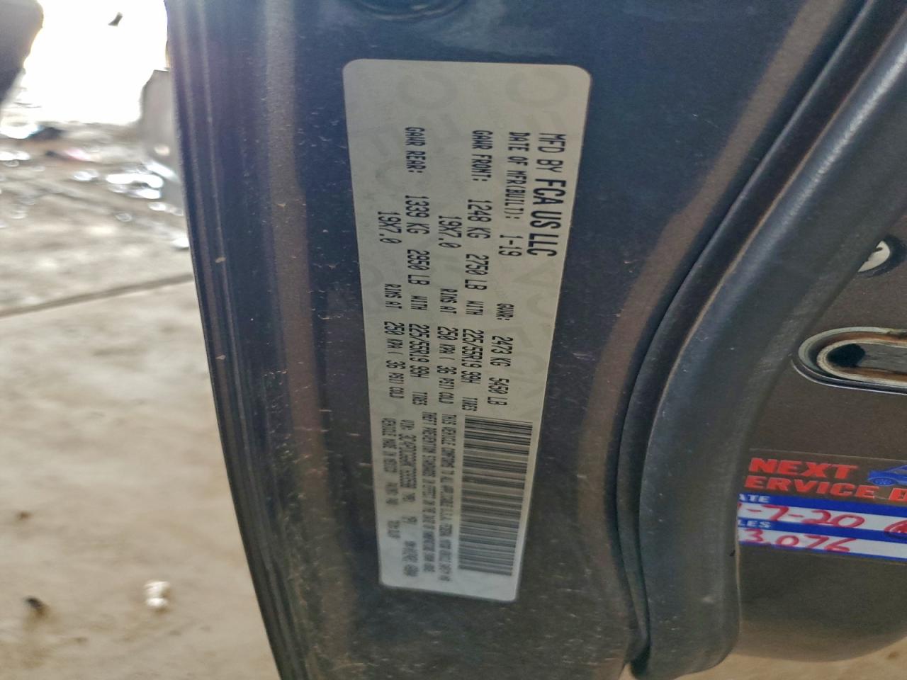 2019 Dodge Journey Crossroad VIN: 3C4PDCGG0KT693598 Lot: 94133555