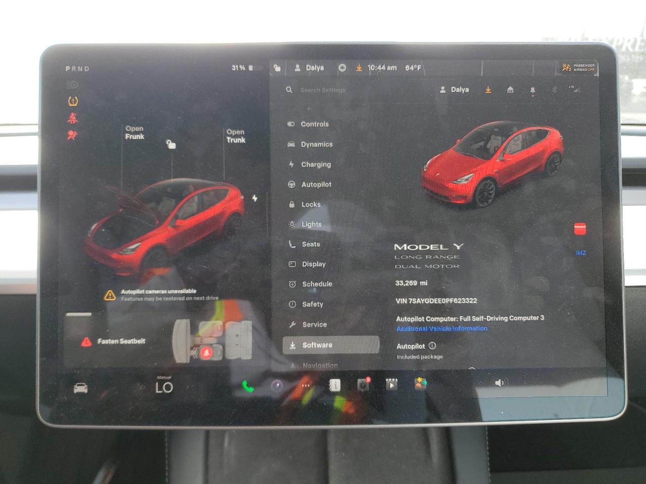 2023 Tesla Model Y VIN: 7SAYGDEE0PF623322 Lot: 92566845