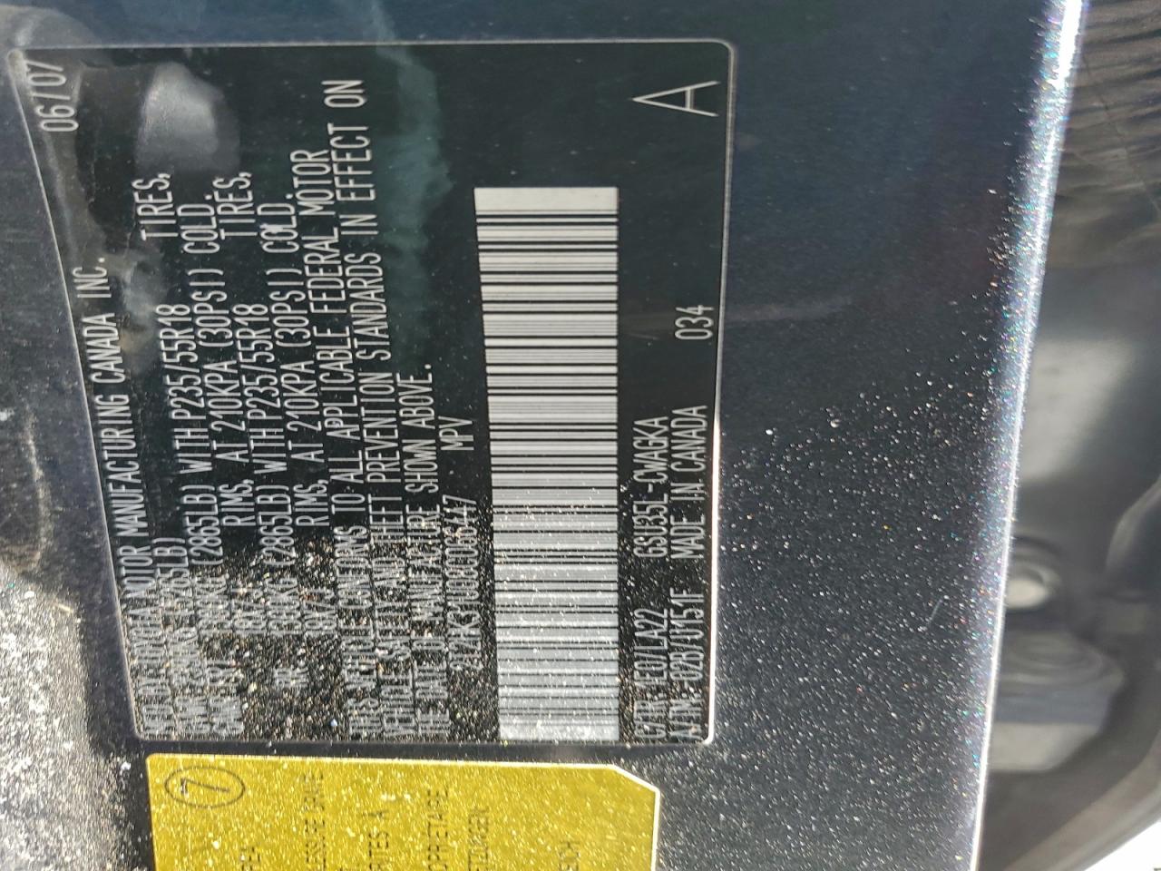 2008 Lexus Rx 350 VIN: 2T2HK31U08C066447 Lot: 94391155