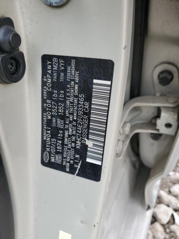 2015 Hyundai Accent Gls VIN: KMHCT4AE2FU933465 Lot: 92880845