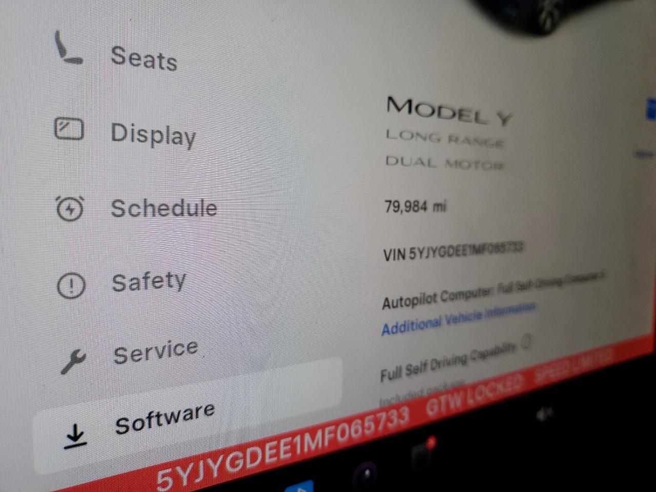 2021 Tesla Model Y VIN: 5YJYGDEE1MF065733 Lot: 91703285