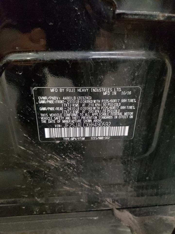 2017 Subaru Forester 2.5I Limited VIN: JF2SJALCXHH490592 Lot: 91734925