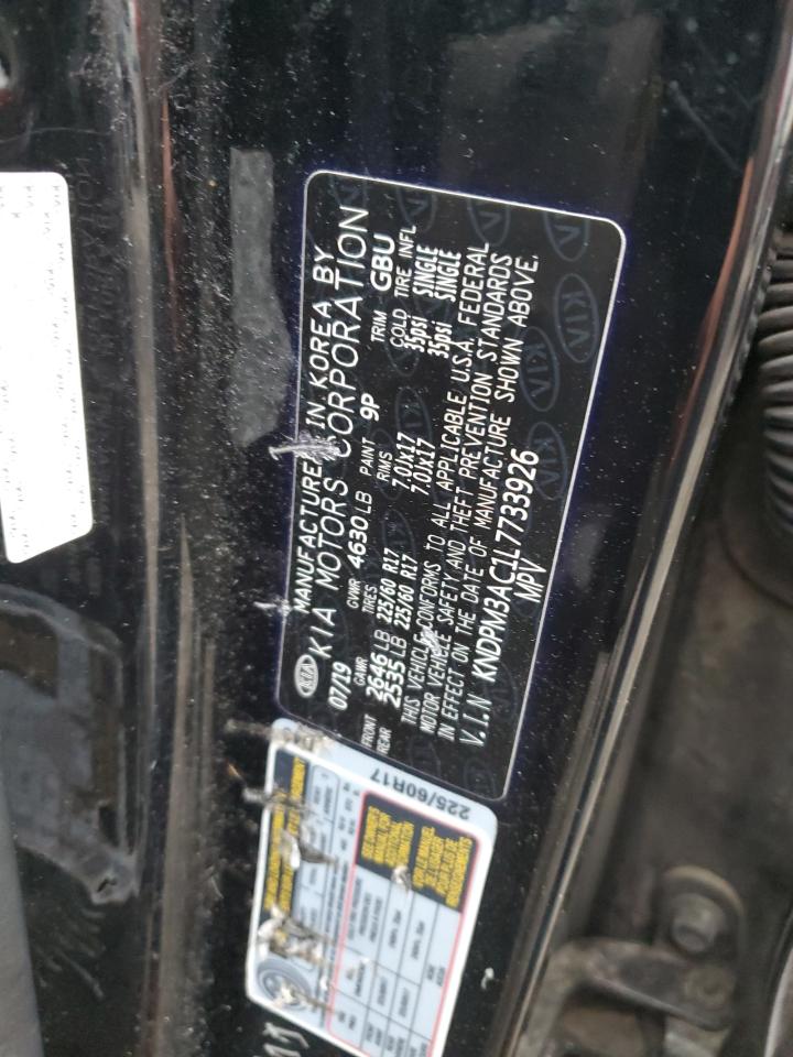 2020 Kia Sportage Lx VIN: KNDPM3AC1L7733926 Lot: 93548285