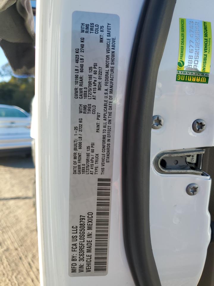 2025 Ram 2500 Laramie VIN: 3C63R5FL0SG508797 Lot: 92452065