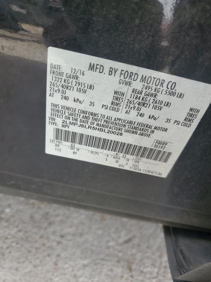 2017 Lincoln Mkx Reserve VIN: 2LMPJ6LR5HBL20028 Lot: 93412805