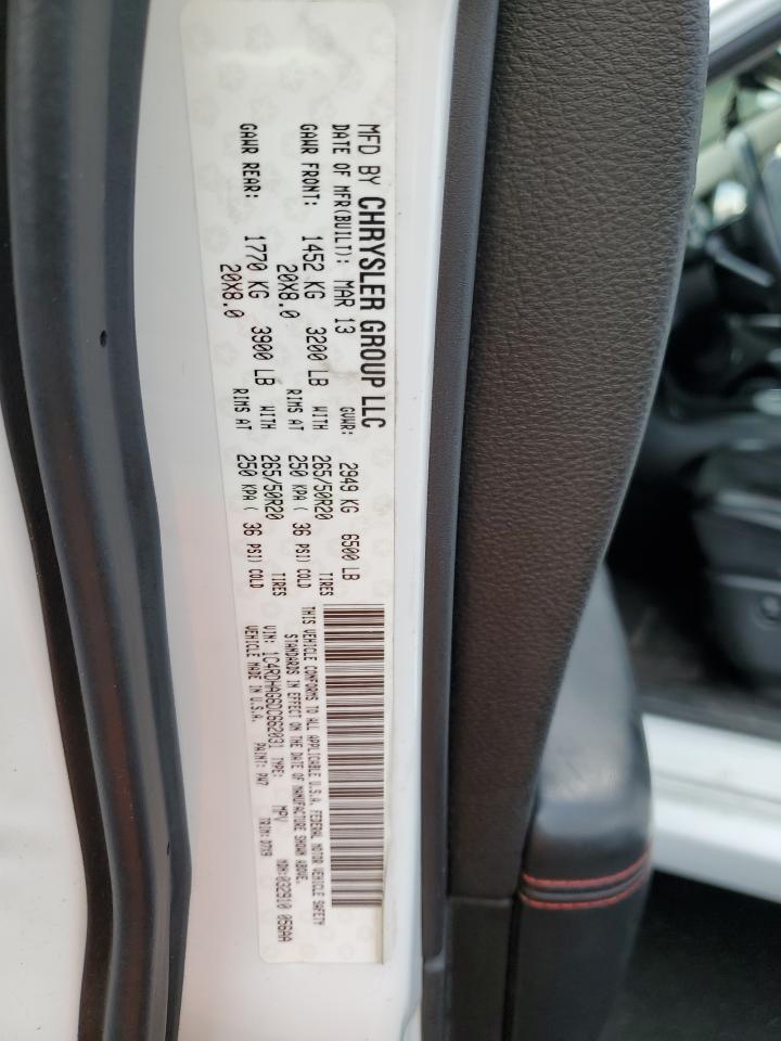 2013 Dodge Durango Sxt VIN: 1C4RDHAG6DC662031 Lot: 93915915