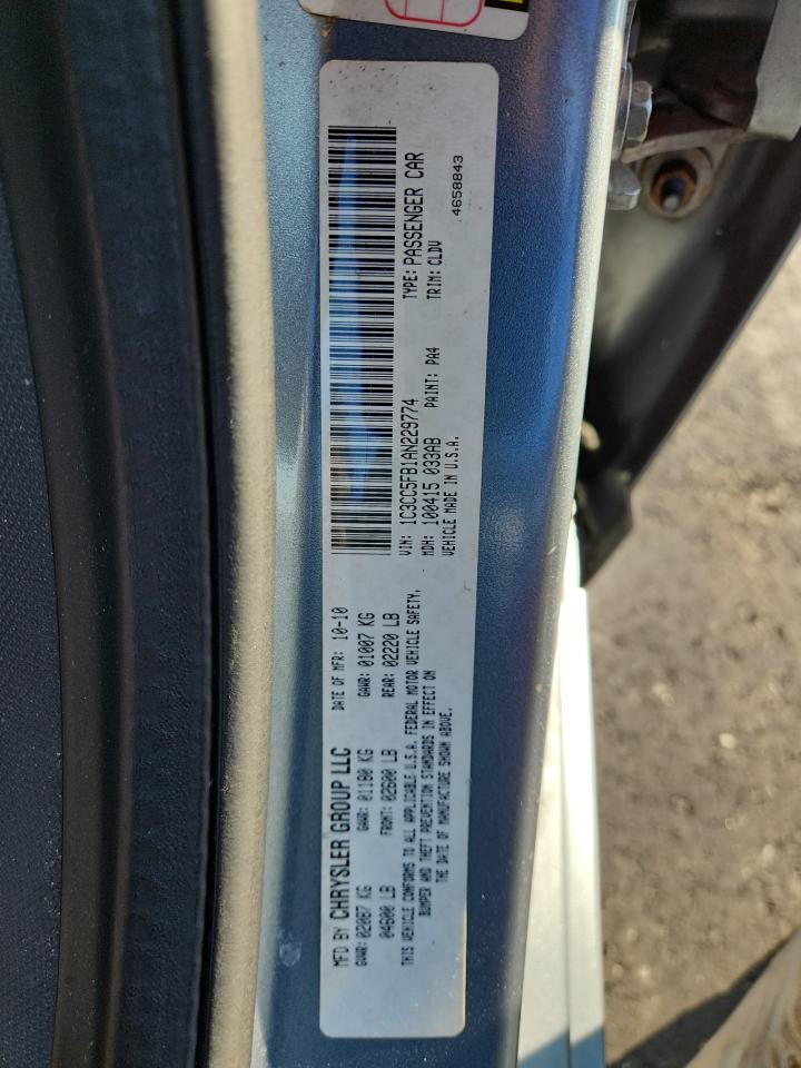 2010 Chrysler Sebring Limited VIN: 1C3CC5FB1AN229774 Lot: 93434775