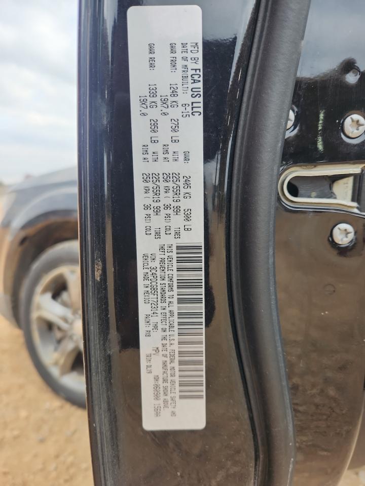 2015 Dodge Journey Crossroad VIN: 3C4PDCGB5FT723141 Lot: 90395995