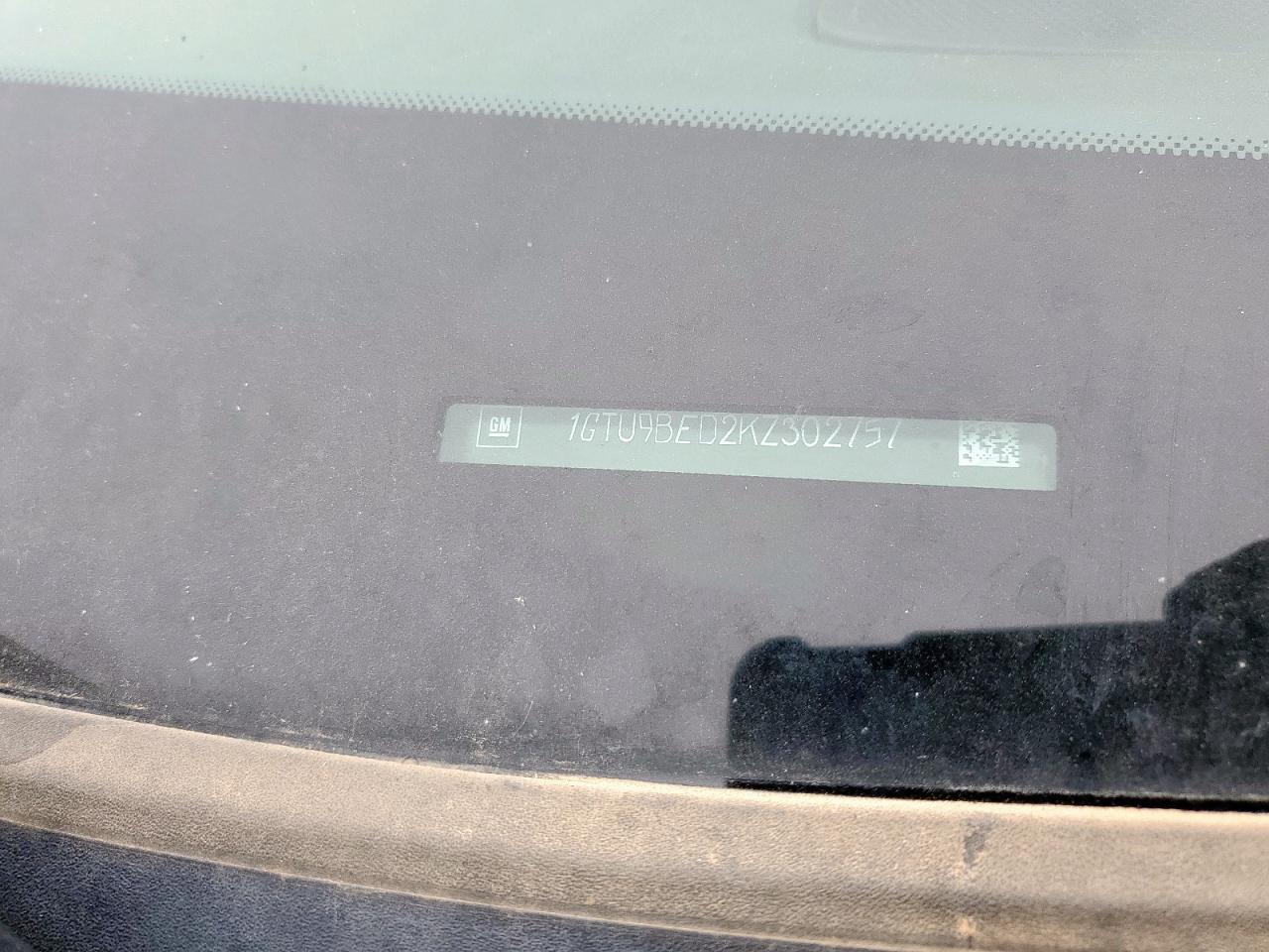 2019 GMC Sierra K1500 Sle VIN: 1GTU9BED2KZ302757 Lot: 93456835