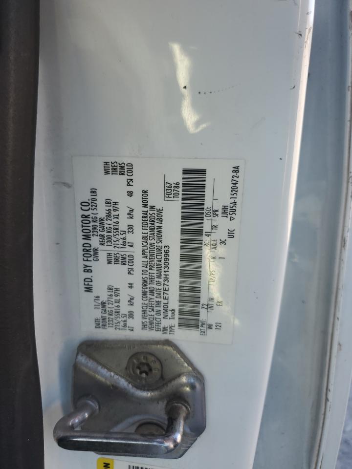 2017 Ford Transit Connect Xl VIN: NM0LE7E73H1309963 Lot: 93050655