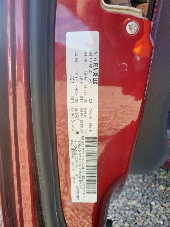 2017 Dodge Grand Caravan Gt VIN: 2C4RDGEG3HR773587 Lot: 93251935