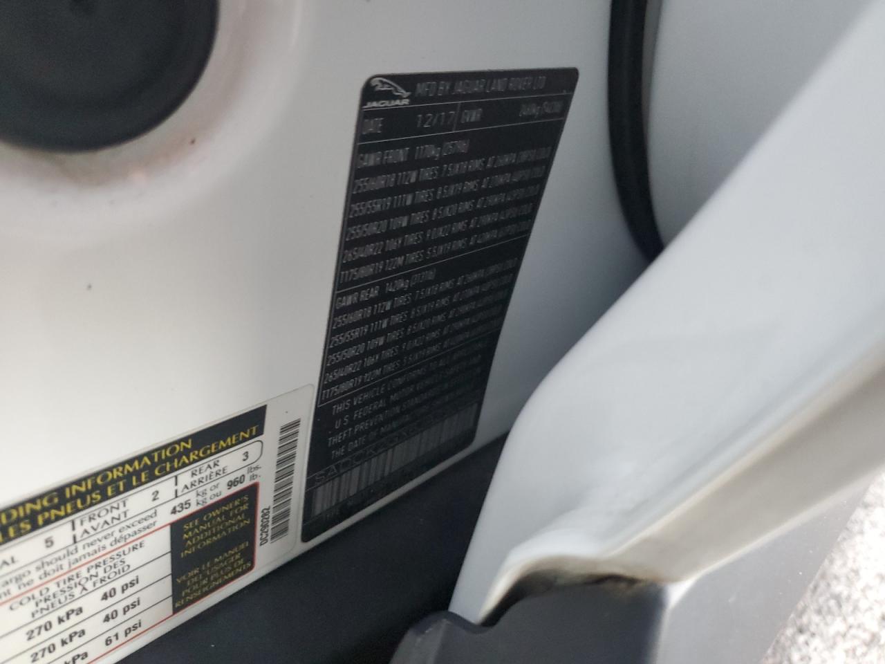 2018 Jaguar F-Pace Prestige VIN: SADCK2GX6JA290282 Lot: 92062295