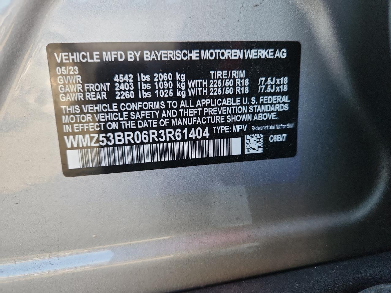 2024 Mini Cooper S Countryman VIN: WMZ53BR06R3R61404 Lot: 91291005