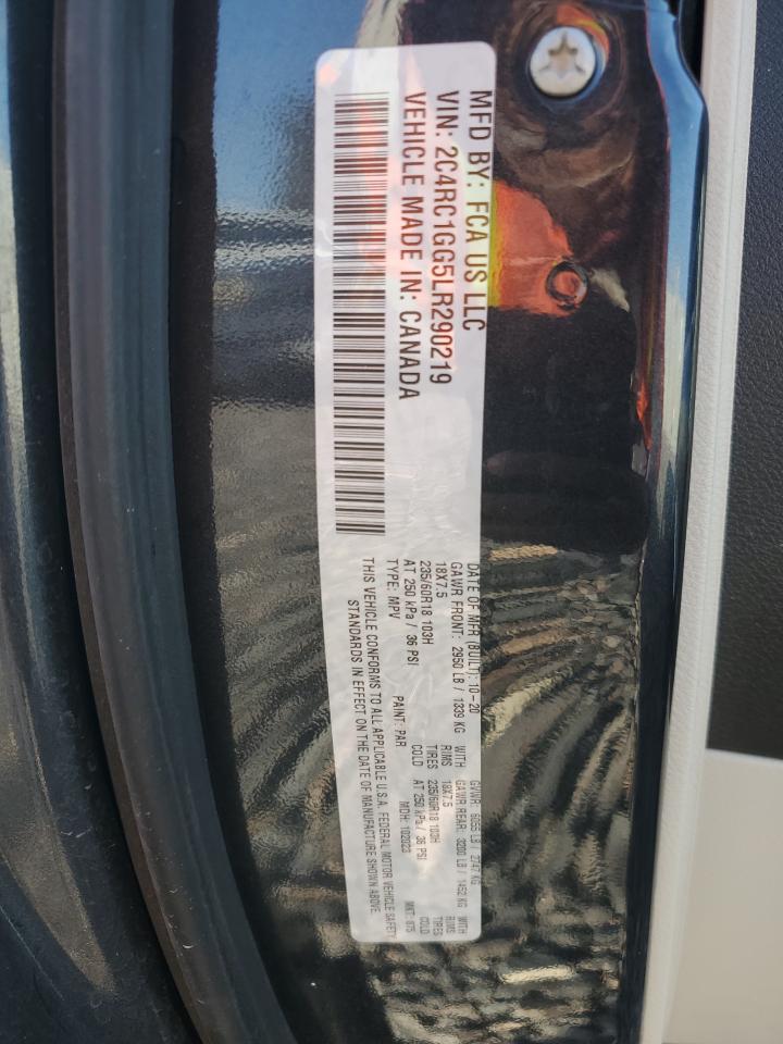 2020 Chrysler Pacifica Limited VIN: 2C4RC1GG5LR290219 Lot: 92850105