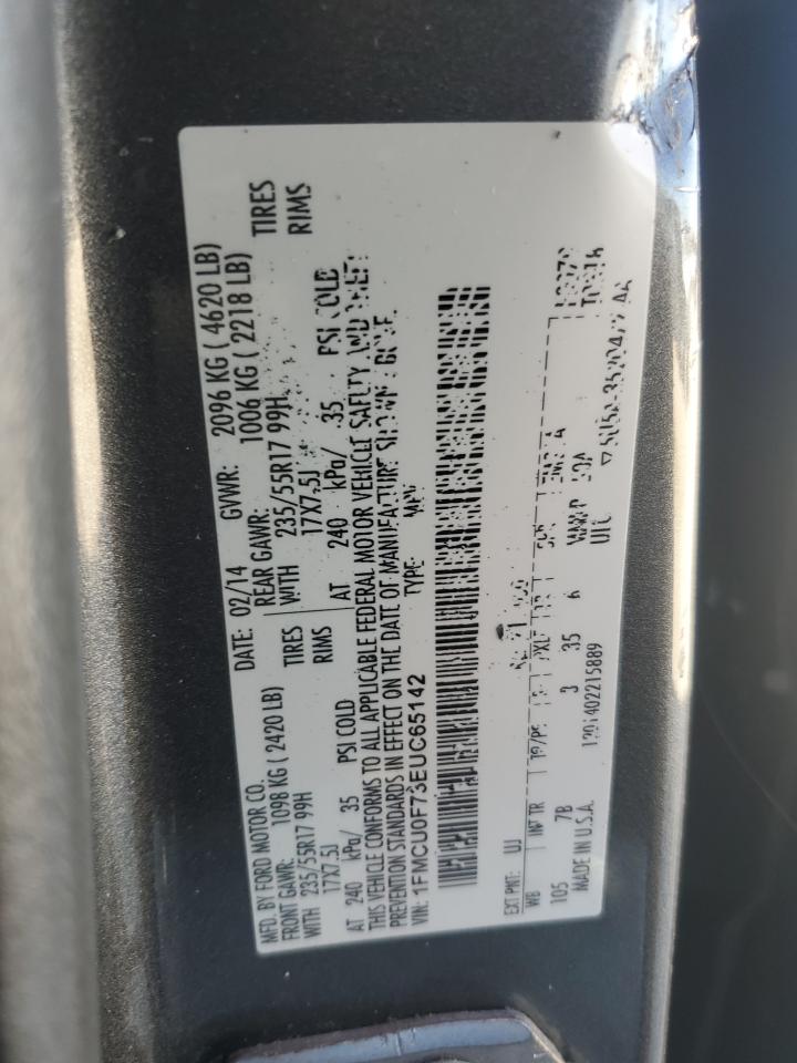 2014 Ford Escape S VIN: 1FMCU0F73EUC65142 Lot: 92367645