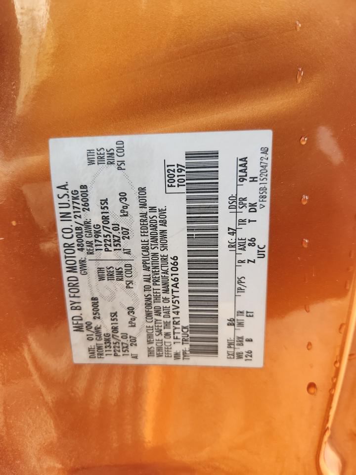 2000 Ford Ranger Super Cab VIN: 1FTYR14V5YTA61066 Lot: 92017465