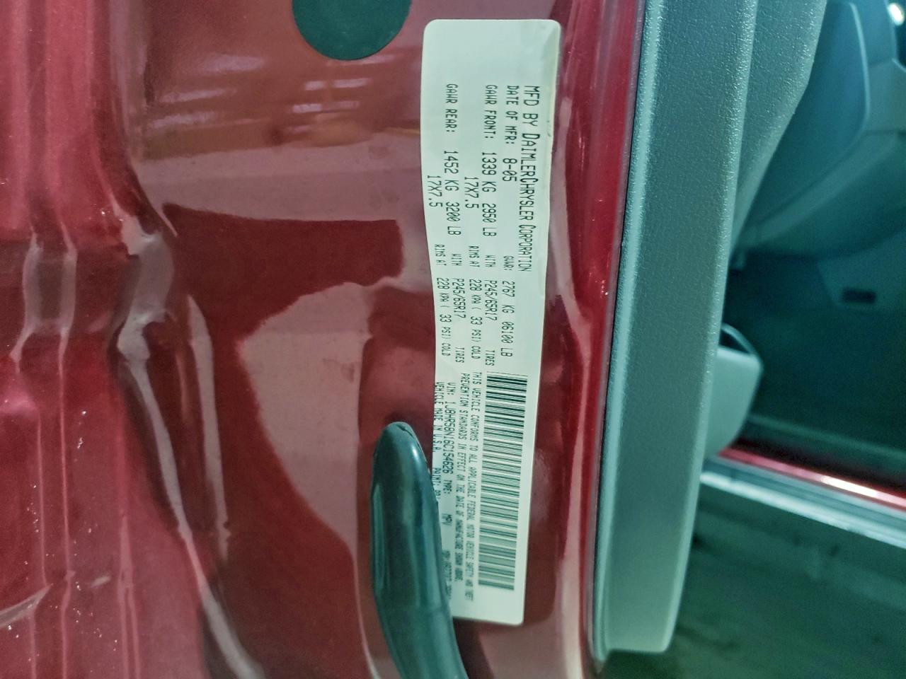 2006 Jeep Grand Cherokee Limited VIN: 1J8HR58N16C154626 Lot: 93090435