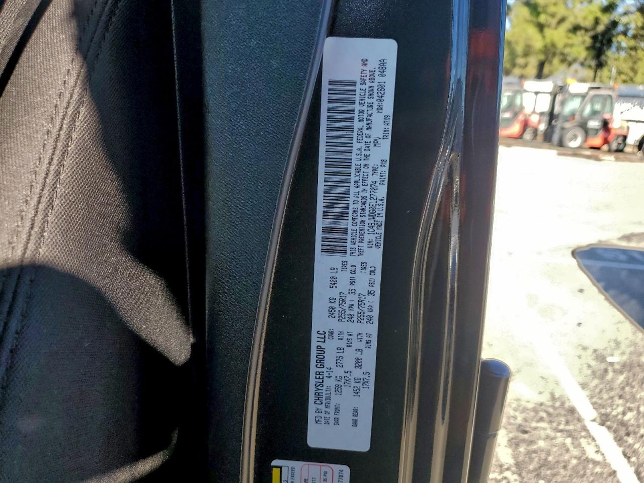 2014 Jeep Wrangler Unlimited Sport VIN: 1C4BJWDG0EL277074 Lot: 94294435