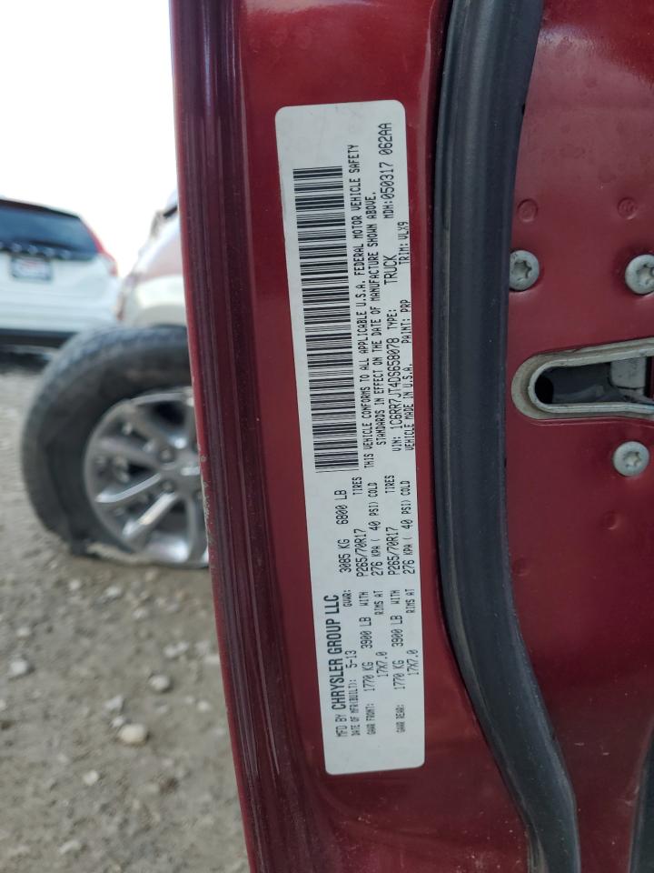 2013 Ram 1500 Laramie VIN: 1C6RR7JT4DS658078 Lot: 92864375