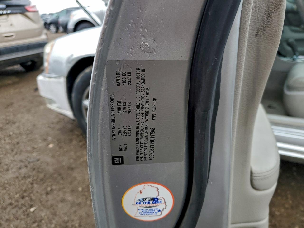 2009 Cadillac Dts VIN: 1G6KD57Y29U117948 Lot: 94357445