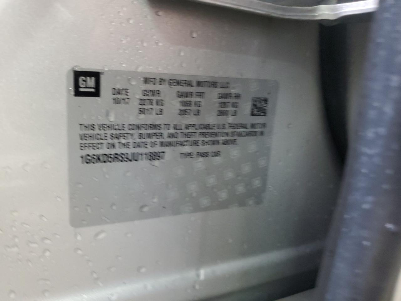 2018 Cadillac Ct6 Luxury VIN: 1G6KD5RS9JU118897 Lot: 92829655