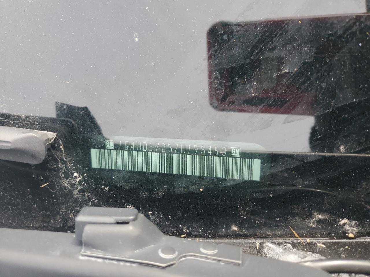 2007 Buick Lucerne Cxl VIN: 1G4HD57237U193450 Lot: 92182165