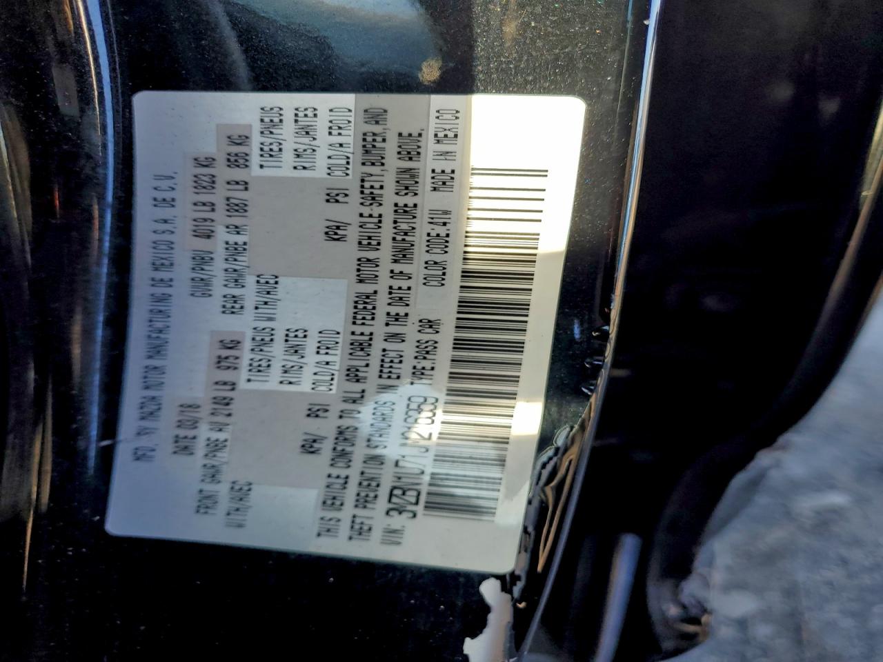 2018 Mazda 3 Sport VIN: 3MZBN1U71JM216359 Lot: 93832975