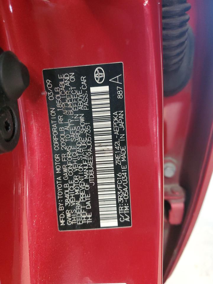 2010 Toyota Corolla Base VIN: JTDBU4EE9AJ057351 Lot: 92781555